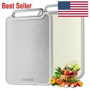 Stainless Steel Double-Sided Cutting Board Large Kitchen Essential Hygienic